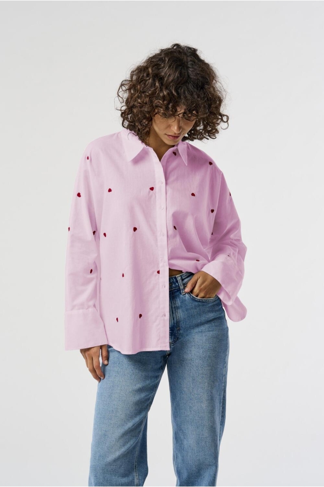 ONLNEW LINA GRACE LS EMB SHIRT NOOS 15283743 ROSEATE SPOONBI